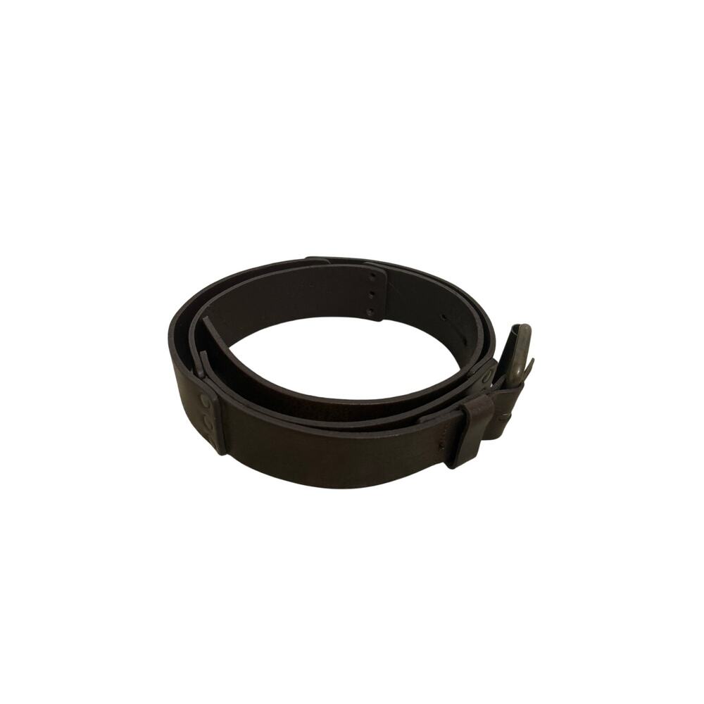 Italian Leather Triple Rivet Belt Made in Canada Brown XL Genuine Leather Casual